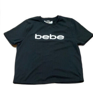 Bebe Black Short Sleeve Tee